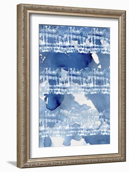 Indigo 2 Tie Dye-Marietta Cohen Art and Design-Framed Giclee Print