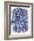 Indigo Batik Vignette II-June Erica Vess-Framed Art Print