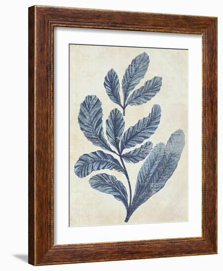 Indigo Blue Seaweed 2 a-Fab Funky-Framed Art Print