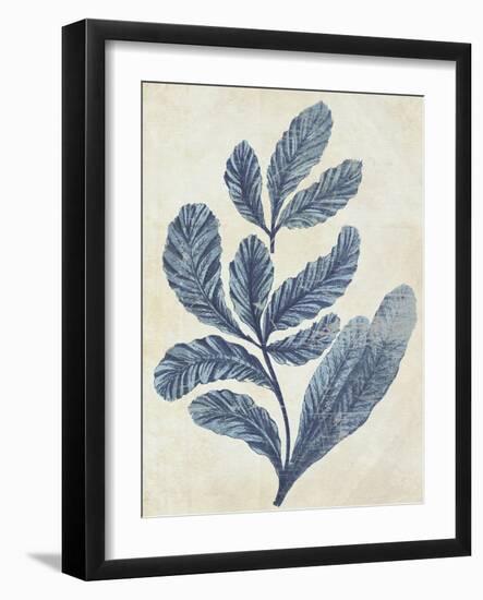 Indigo Blue Seaweed 2 a-Fab Funky-Framed Art Print