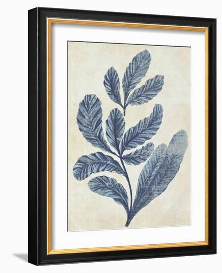 Indigo Blue Seaweed 2 a-Fab Funky-Framed Art Print