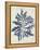 Indigo Blue Seaweed 2 b-Fab Funky-Framed Stretched Canvas