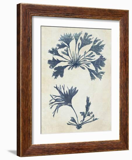 Indigo Blue Seaweed 2 d-Fab Funky-Framed Art Print