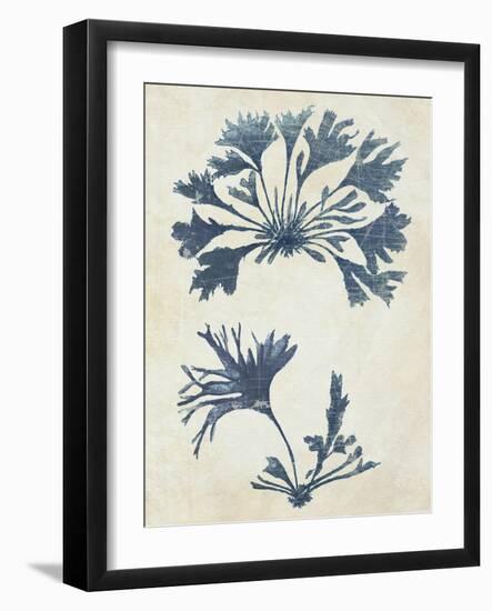 Indigo Blue Seaweed 2 d-Fab Funky-Framed Art Print