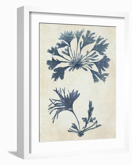 Indigo Blue Seaweed 2 d-Fab Funky-Framed Art Print