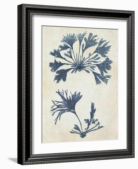 Indigo Blue Seaweed 2 d-Fab Funky-Framed Art Print