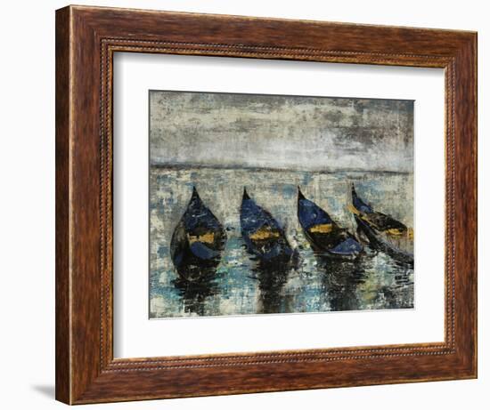 Indigo Boats-Alexys Henry-Framed Giclee Print