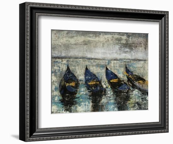 Indigo Boats-Alexys Henry-Framed Giclee Print