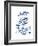 Indigo Botanica I-Naomi McCavitt-Framed Premium Giclee Print