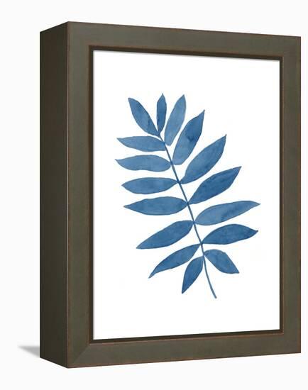 Indigo Botanica V-Naomi McCavitt-Framed Stretched Canvas