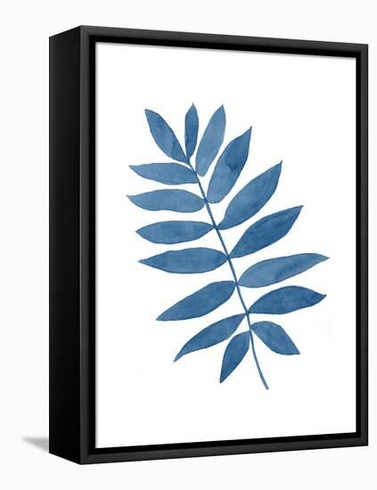 Indigo Botanica V-Naomi McCavitt-Framed Stretched Canvas