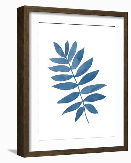 Indigo Botanica V-Naomi McCavitt-Framed Art Print