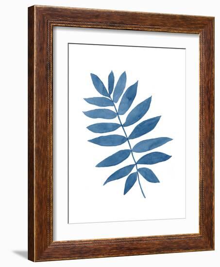 Indigo Botanica V-Naomi McCavitt-Framed Art Print