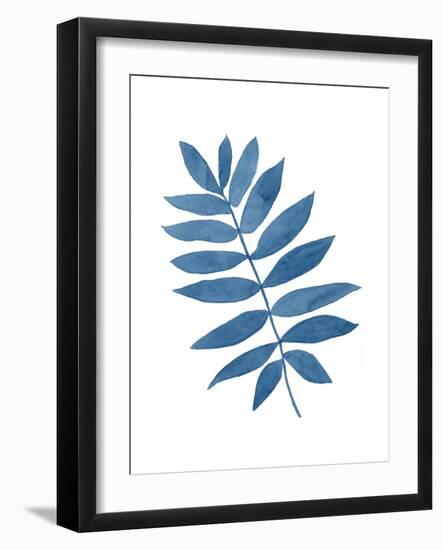 Indigo Botanica V-Naomi McCavitt-Framed Art Print