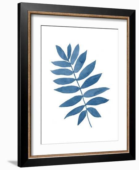 Indigo Botanica V-Naomi McCavitt-Framed Art Print