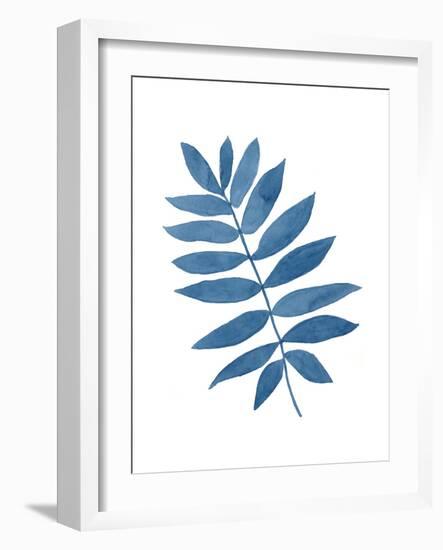 Indigo Botanica V-Naomi McCavitt-Framed Art Print