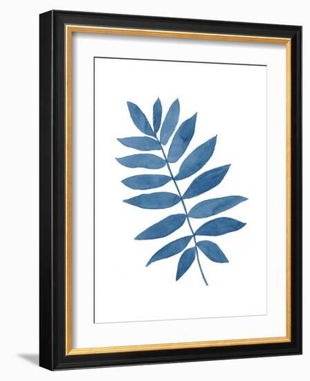 Indigo Botanica V-Naomi McCavitt-Framed Art Print