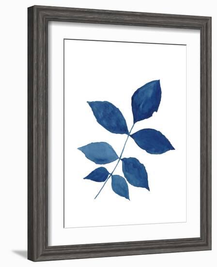 Indigo Botanica VI-Naomi McCavitt-Framed Art Print