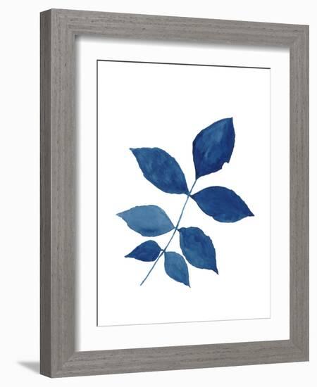 Indigo Botanica VI-Naomi McCavitt-Framed Art Print