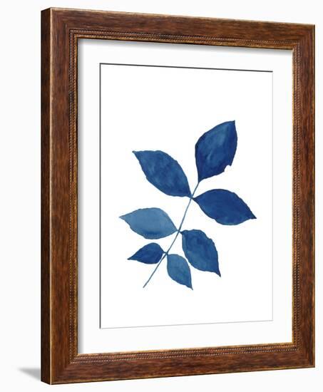 Indigo Botanica VI-Naomi McCavitt-Framed Art Print