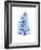 Indigo Botanical 8-Jean Plout-Framed Giclee Print