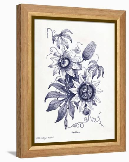 Indigo Botanical I-Gwendolyn Babbitt-Framed Stretched Canvas