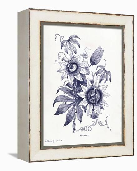 Indigo Botanical I-Gwendolyn Babbitt-Framed Stretched Canvas