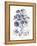 Indigo Botanical IV-Gwendolyn Babbitt-Framed Stretched Canvas