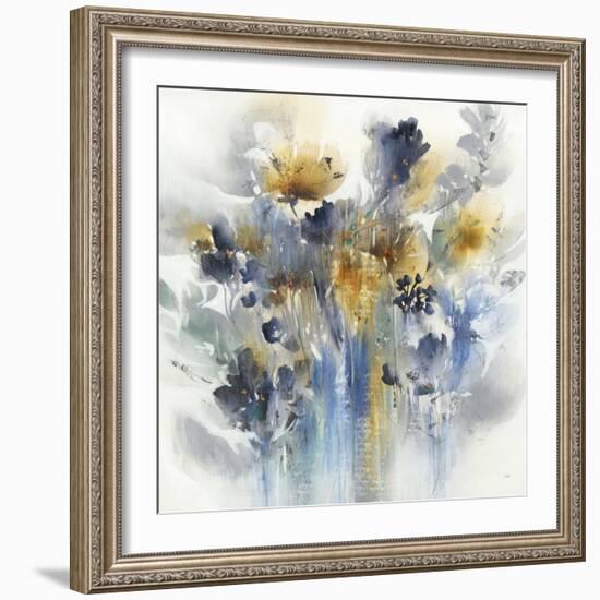 Indigo Botanical-K. Nari-Framed Art Print