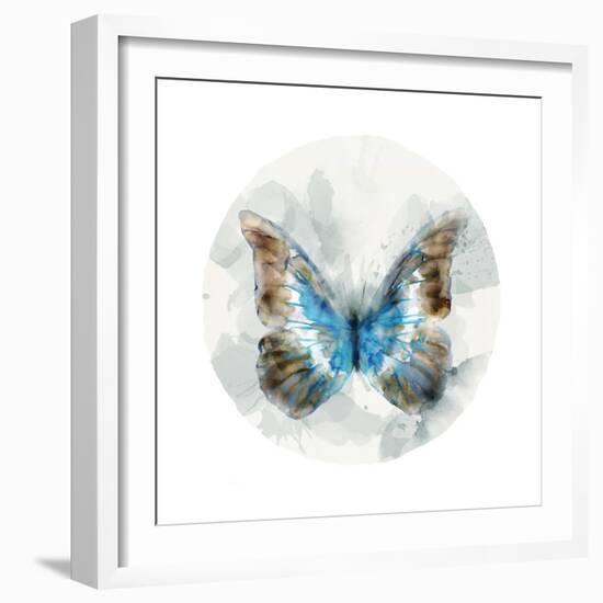 Indigo Butterfly II-Edward Selkirk-Framed Art Print