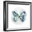 Indigo Butterfly III-Edward Selkirk-Framed Art Print