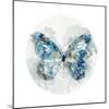 Indigo Butterfly III-Edward Selkirk-Mounted Art Print