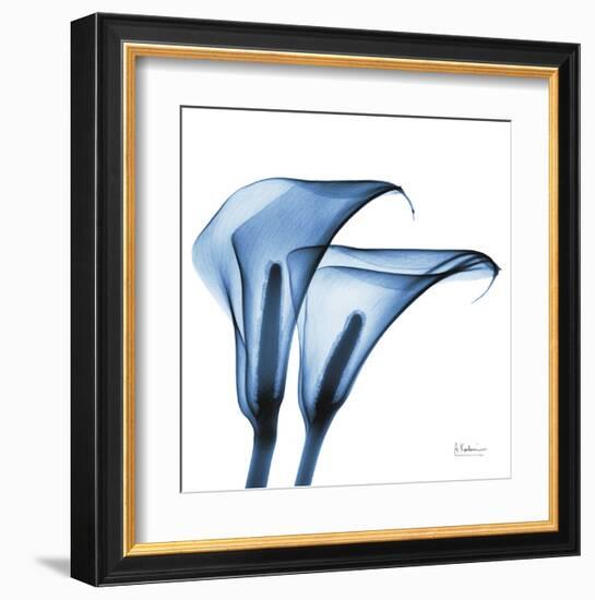 Indigo Calla Lilies C-Albert Koetsier-Framed Art Print