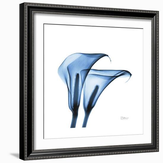 Indigo Calla Lilies C-Albert Koetsier-Framed Premium Giclee Print