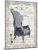 Indigo Chair I-Gwendolyn Babbitt-Mounted Art Print