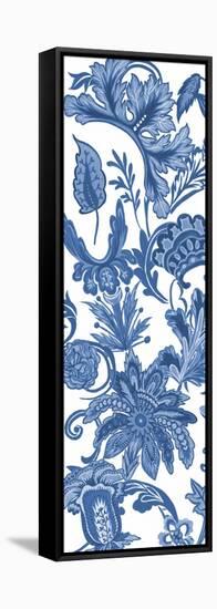 Indigo Chintz V-Melissa Wang-Framed Stretched Canvas