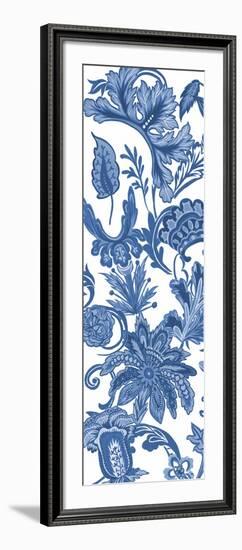 Indigo Chintz V-Melissa Wang-Framed Art Print