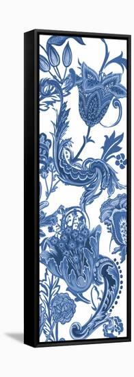 Indigo Chintz VI-Melissa Wang-Framed Stretched Canvas