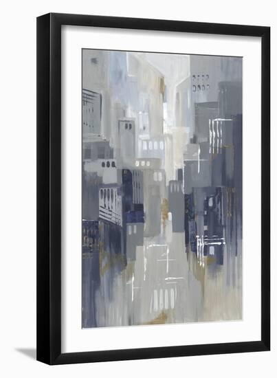 Indigo City II-null-Framed Art Print