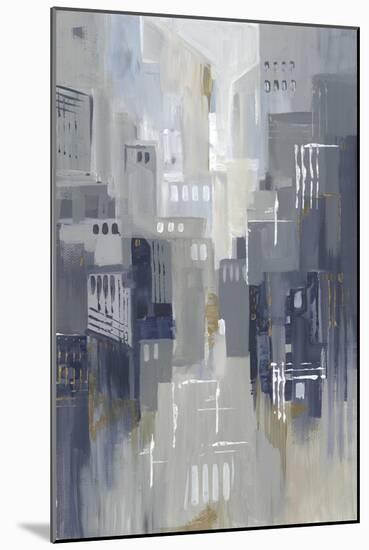 Indigo City II-null-Mounted Art Print