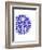 Indigo Coastal Pattern-Jace Grey-Framed Art Print