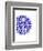 Indigo Coastal Pattern-Jace Grey-Framed Art Print