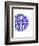 Indigo Coastal Pattern-Jace Grey-Framed Art Print