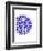 Indigo Coastal Pattern-Jace Grey-Framed Art Print