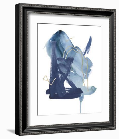 Indigo Collide II-Melissa Wang-Framed Art Print