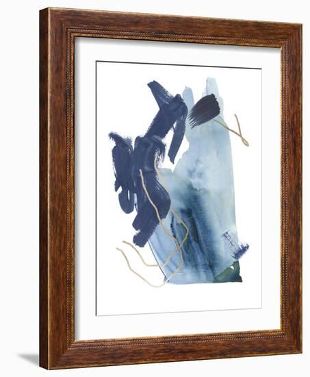 Indigo Collide III-Melissa Wang-Framed Art Print