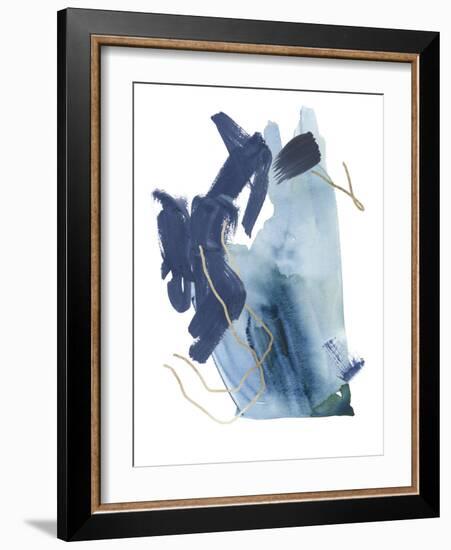 Indigo Collide III-Melissa Wang-Framed Art Print