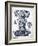 Indigo Column A-Gwendolyn Babbitt-Framed Art Print