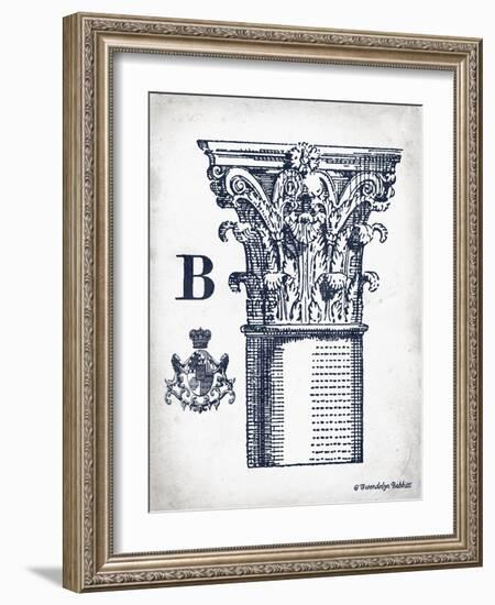 Indigo Column B-Gwendolyn Babbitt-Framed Art Print