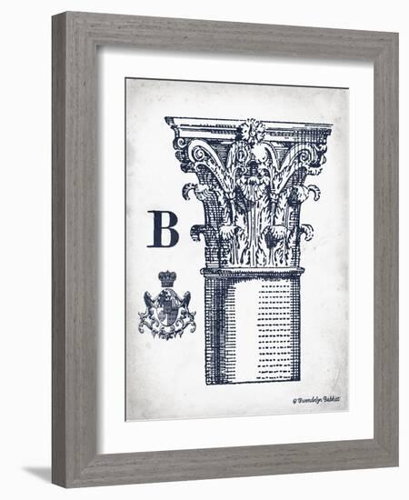 Indigo Column B-Gwendolyn Babbitt-Framed Art Print